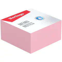 Блок для записи Berlingo &quot;Standard&quot;, 9*9*4,5см, розовый, фото 1