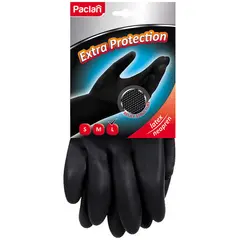 Перчатки неопреновые Paclan &quot;Extra Protection&quot;, L, 1 пара, хозяйственные, х/б напыление, фото 1