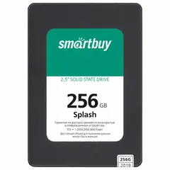 Твердотельный накопитель SSD SMARTBUY Splash 256GB, 2,5&quot;, USB 3.0, черный, SBSSD-256G, SSD-256GT-MX902, фото 1