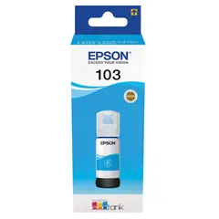 Чернила EPSON (C13T06C24A) для СНПЧ EPSON L11160 /L15150 /L15160 /L6550/L6570, голубые, оригинальные, фото 1