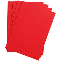 Цветная бумага 500*650мм., Clairefontaine &quot;Etival color&quot;, 24л., 160г/м2, ярко-красный, легкое зерно, хлопок, фото 1
