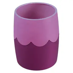 Подставка-стакан Стамм, пластик, круглый, двухцветный фиолетовый-сиреневый, фото 1