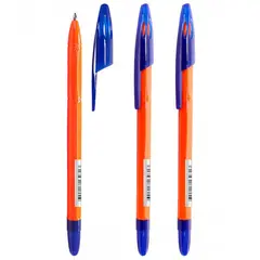 Ручка шариковая Стамм &quot;555 Orange&quot; синяя, 0,7мм, фото 1