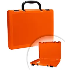 Портфель-кейс 1 отделение Стамм, A4, 275*375*57мм, на защелках, оранжевый, фото 1