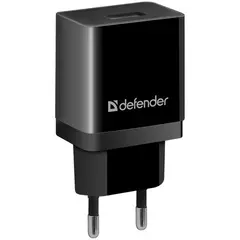 Зарядное устройство сетевое Defender EPA-10, 1хUSB, 2.1А output, пакет, черный, фото 1