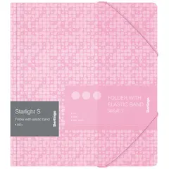 Папка для тетрадей на резинке Berlingo &quot;Starlight S&quot; А5+, 600мкм, розовая, с рисунком, фото 1