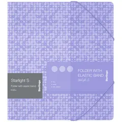 Папка для тетрадей на резинке Berlingo &quot;Starlight S&quot; А5+, 600мкм, фиолетовая, с рисунком, фото 1