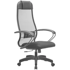 Кресло руководителя Метта Комплект 11, PL, сетка черная 20/черная, топ-ган, фото 1