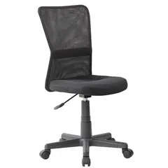 Кресло оператора Helmi HL-M06 &quot;Compact&quot;, ткань, спинка сетка черная/сиденье TW черная, без подлокотников, фото 1