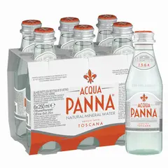 Вода негазированная минеральная ACQUA PANNA (Аква Панна), 0,25л, стеклянная бутылка,, 40004001, фото 1