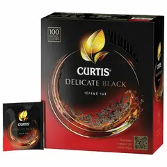 Чай CURTIS &quot;Delicate Black&quot; черный мелкий лист 100 сашетов, 101014, фото 1