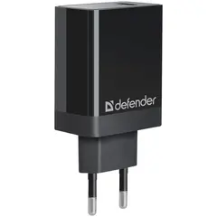 Зарядное устройство сетевое Defender UPA-101 (быстрая зарядка), QC 3.0, 18W, черный, фото 1