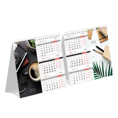 Календарь-домик настольный 190*170мм, OfficeSpace &quot;Mono Premium. Офис&quot;, 2022г., фото 1