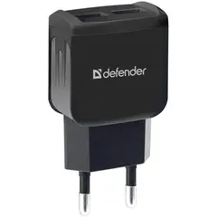 Зарядное устройство сетевое Defender EPA-13,  2xUSB, 2.1А output, пакет, черный, фото 1