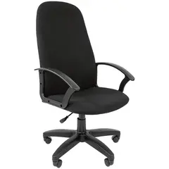 Кресло руководителя Стандарт СТ-79 PL, ткань С-3 черная, пиастра, фото 1