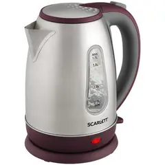 Чайник электрический Scarlett SC-EK21S89, 1,7л, 2200Вт, нержавеющая сталь, фото 1
