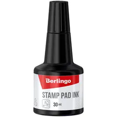 Штемпельная краска Berlingo, 30мл, черная, фото 1