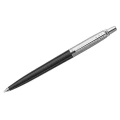 Ручка шариковая Parker &quot;Jotter Black&quot; синяя, 1,0мм, кнопочн., пластик. корпус, фото 1