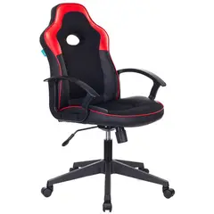 Кресло игровое ZOMBIE VIKING-11/BL-RED, PL, экокожа черный/красный, топ-ган, фото 1