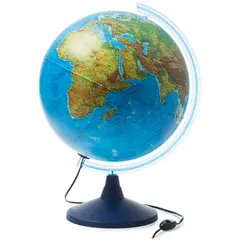 Глобус физико-политический Globen, 40см, с подсветкой от сети на круглой подставке, фото 1