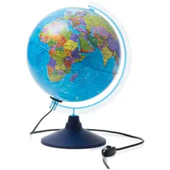 Глобус политический Globen, 25см, интерактивный, с подсветкой + очки виртуальной реальности, фото 1
