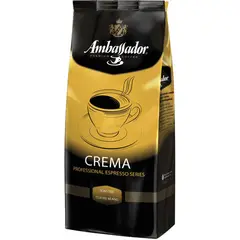 Кофе в зернах AMBASSADOR &quot;Crema&quot;, 1 кг, вакуумная упаковка, ш/к 00986, фото 1