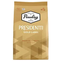 Кофе в зернах PAULIG &quot;Presidentti Gold Label&quot;, арабика 100%, 1000г, вакуумная упаковка, ш/к 76243, 17624, фото 1