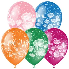 Воздушные шары,  25шт., M12/30см, ПатиБум &quot;Фантазия&quot;, пастель+декор, растровый рисунок, фото 1