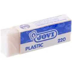 Ластик JOVI &quot;Plastic&quot;, прямоугольный, пластик, 63*23*11мм, картонный футляр, фото 1