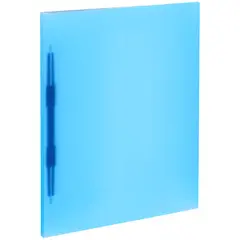 Папка с пружинным cкоросшивателем OfficeSpace, 14мм, 400мкм, синяя полупрозрачная, фото 1