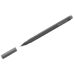 Ручка капиллярная Faber-Castell &quot;Grip Finepen&quot; теплая серая, 0,4мм, трехгранная, фото 1