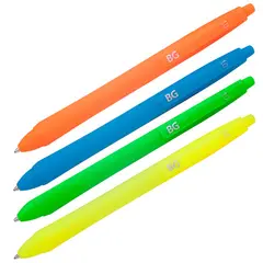 Ручка шариковая автоматическая BG &quot;Velvet&quot;, синяя, 1,0мм, пластиковая туба, фото 1