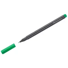 Ручка капиллярная Faber-Castell &quot;Grip Finepen&quot; изумрудно-зеленая, 0,4мм, трехгранная, фото 1