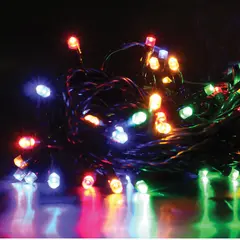 Электрогирлянда уличная светодиодная 60 ламп, многоцветный, 8 функций, 5,9м + 3м, фото 1