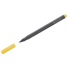 Ручка капиллярная Faber-Castell &quot;Grip Finepen&quot; желтая, 0,4мм, трехгранная, фото 1
