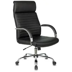Кресло руководителя Бюрократ T-8010N/SL/BLACK, СН, искусственная кожа, черный, фото 1