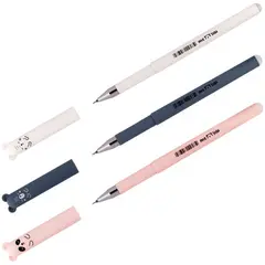 Ручка гелевая стираемая MESHU &quot;Cutes&quot;, синяя, 0,5мм, софтач, корпус ассорти, фото 1
