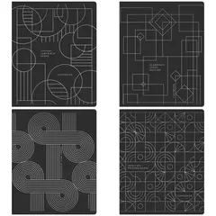 Тетрадь 48л., А5, клетка Greenwich Line &quot;Elaborate shapes&quot;, дизайнерский картон, тиснение фольгой, 70г/м2, фото 1