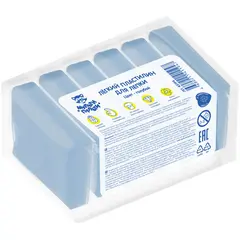 Легкий пластилин для лепки Мульти-Пульти, голубой, 6шт., 60г, прозрачный пакет, фото 1