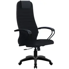 Кресло руководителя Метта SU-BP-10 PL, ткань-сетка черная №20, топ-ган (100/001), фото 1