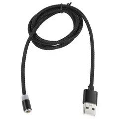 Кабель магнитный для зарядки 3 в 1 USB 2.0-Micro USB/Type-C/Ligtning, 1 м, SONNEN, черный, 513561, фото 1