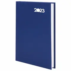 Ежедневник датированный на 2023 (145х215 мм), А5, STAFF, обложка бумвинил, синий, 114187, фото 1