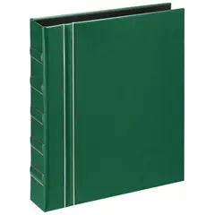 Альбом для монет OfficeSpace &quot;Люкс&quot; формат Optima, 230*270, на кольцах, зеленый матовый, 10л., иск. кожа, фото 1