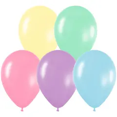 Воздушные шары,  100шт., М12/30см, MESHU &quot;Macaroons&quot;, пастель, ассорти, фото 1