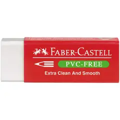 Ластик Faber-Castell &quot;PVC-free&quot;, прямоугольный, картонный футляр, в пленке, 63*22*11мм, фото 1