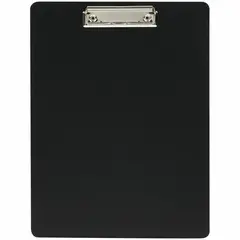 Планшет с зажимом OfficeSpace А4, пластик (полифом), черный, фото 1