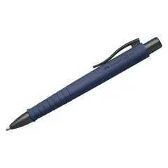 Ручка шариковая автоматическая Faber-Castell &quot;Poly Ball Urban XB&quot; синяя, 1,4мм, софт-тач, трехгран., темно-синий корпус, фото 1