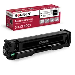 Картридж лазерный SONNEN (SH-CF400X) для HP LJ Pro M277/M252 ВЫСШЕЕ КАЧЕСТВО черный,2800 стр. 363942, фото 1