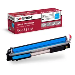 Картридж лазерный SONNEN (SH-CE311A) для HP СLJ CP1025 ВЫСШЕЕ КАЧЕСТВО голубой, 1000 стр. 363963, фото 1