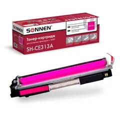 Картридж лазерный SONNEN (SH-CE313A) для HP СLJ CP1025 ВЫСШЕЕ КАЧЕСТВО пурпурный, 1000 стр. 363965, фото 1